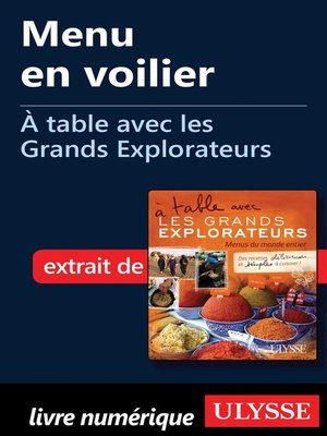 cover image of Menu en voilier--À table avec les Grands Explorateurs